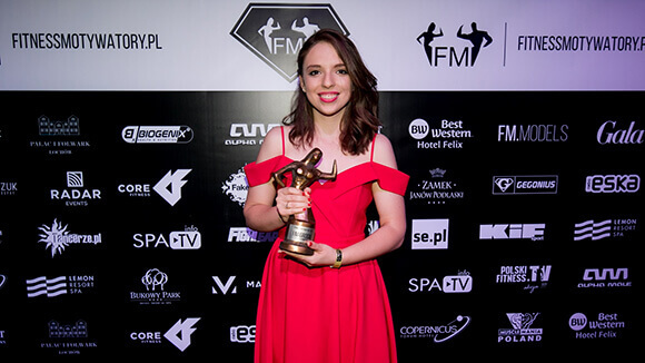 W 2018 r. otrzymałam nagrodę najbardziej motywującego dietetyka w internecie w plebiscycie Fitness Motywatory.